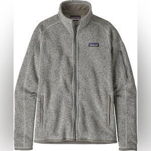 Patagonia Better Sweater Jacket - Women's full zip in Grey “Birch White”